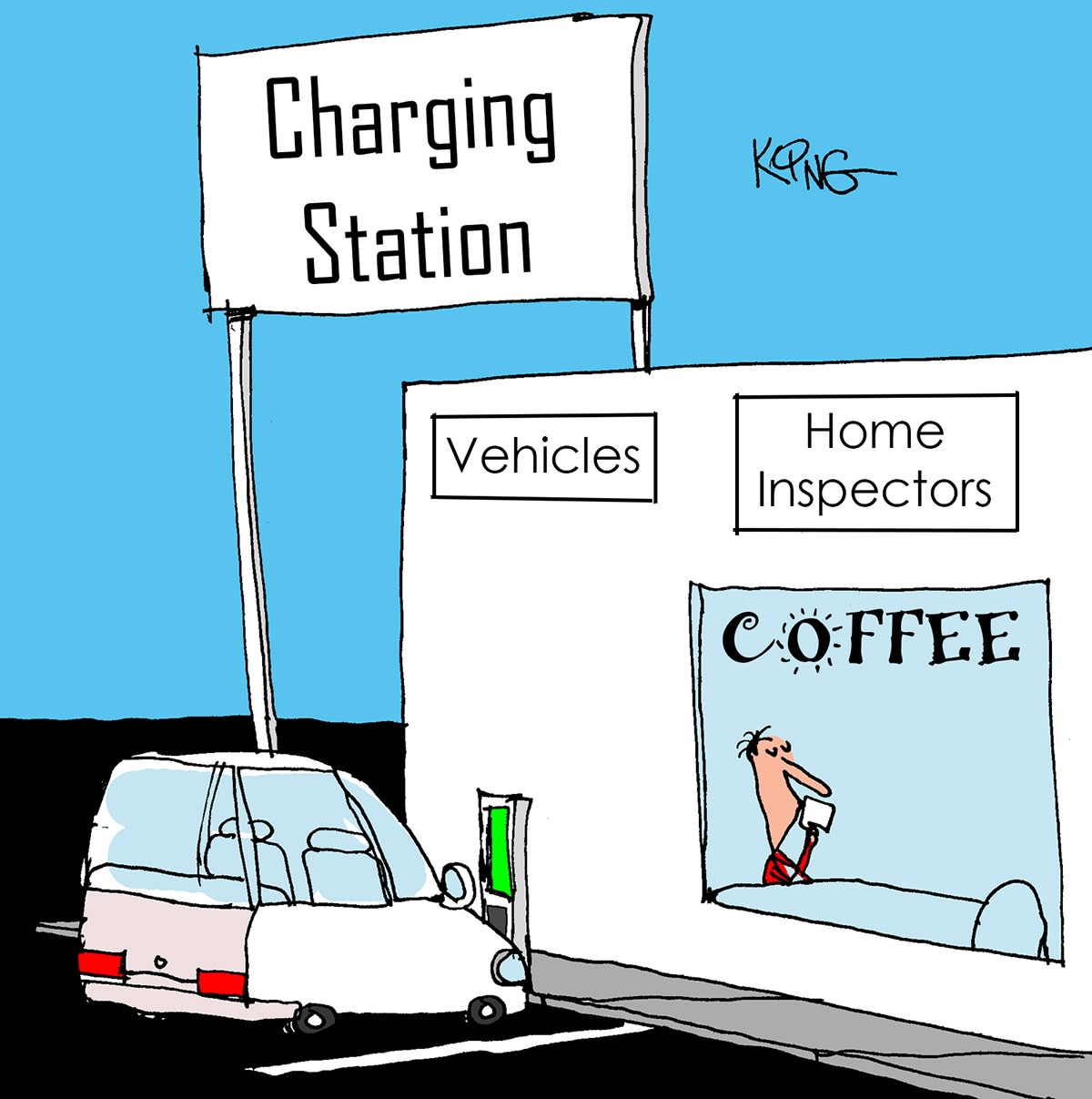 Charging station.