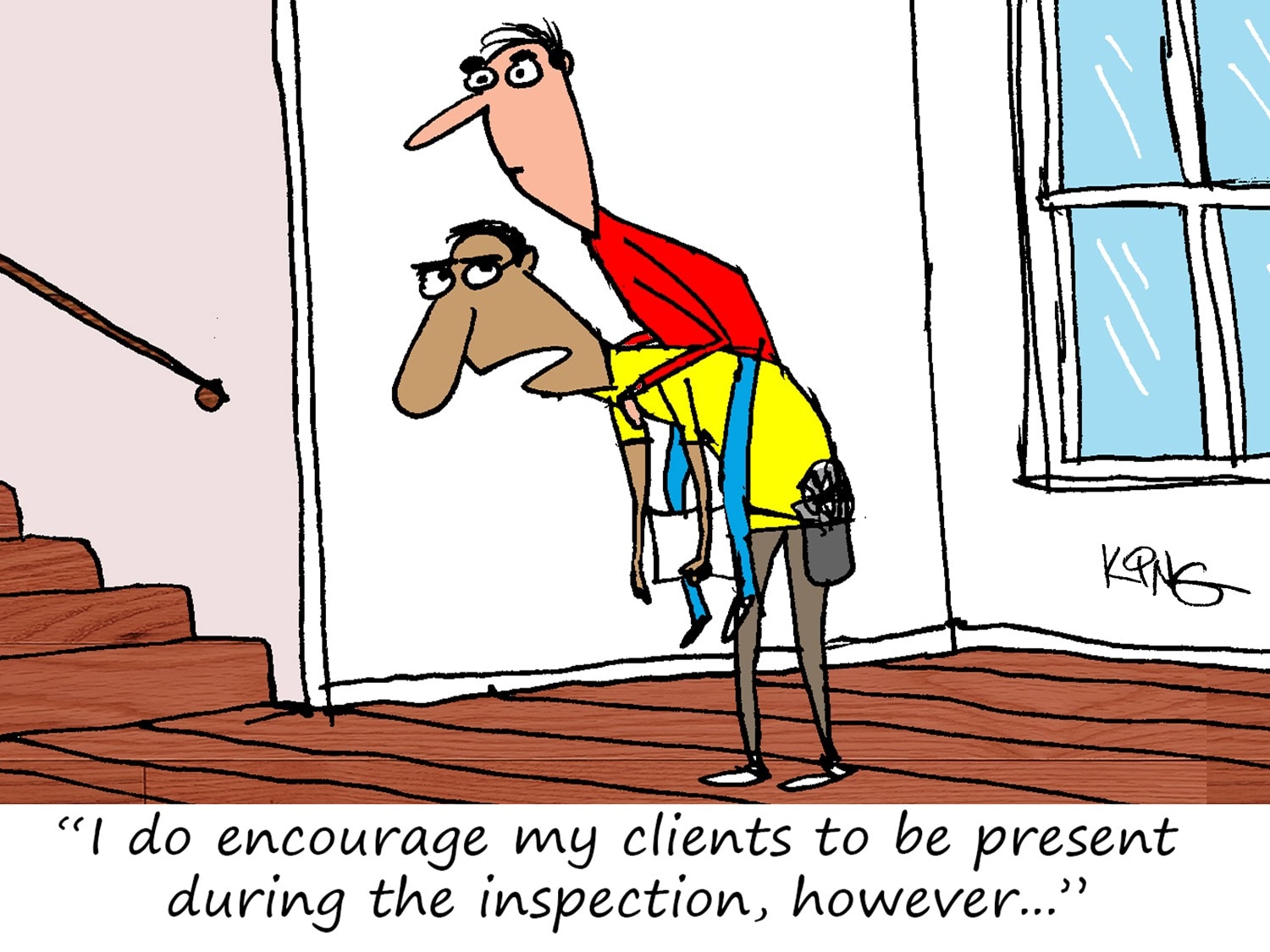 Clingy Client Cartoon