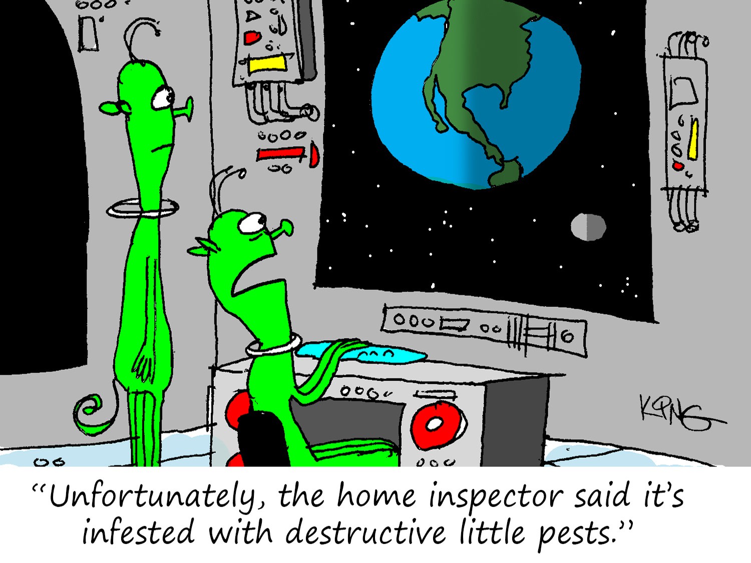 Earth Pests Cartoon