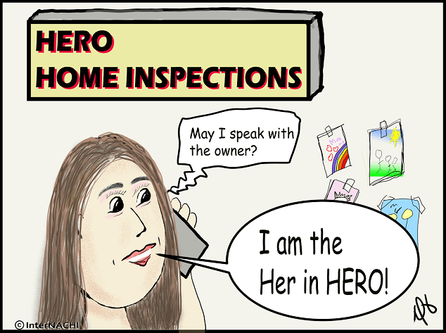 Hero Home Inspections Cartoon