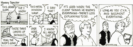 The Know-It-All Client Cartoon