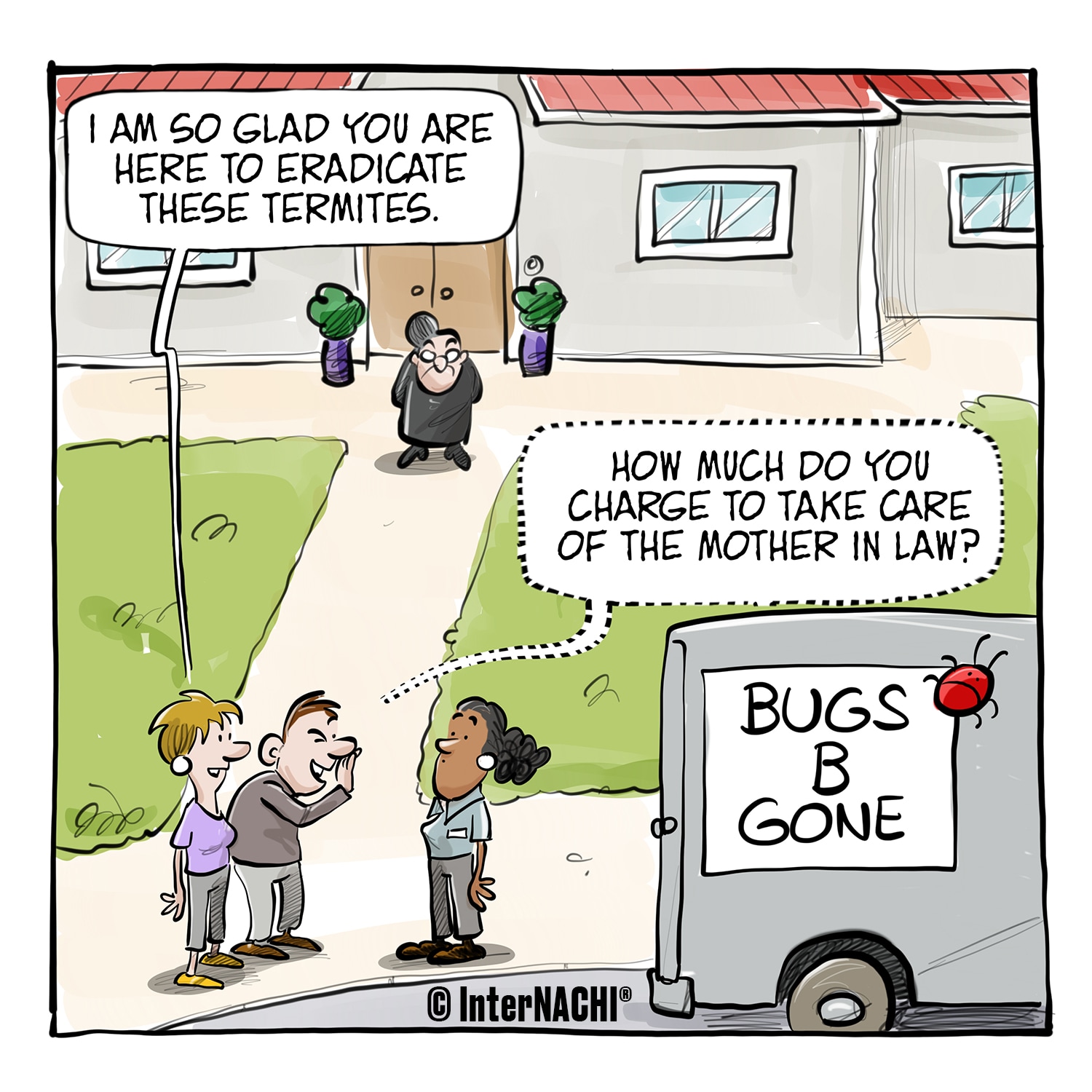 Pest Control Add-Ons Cartoon