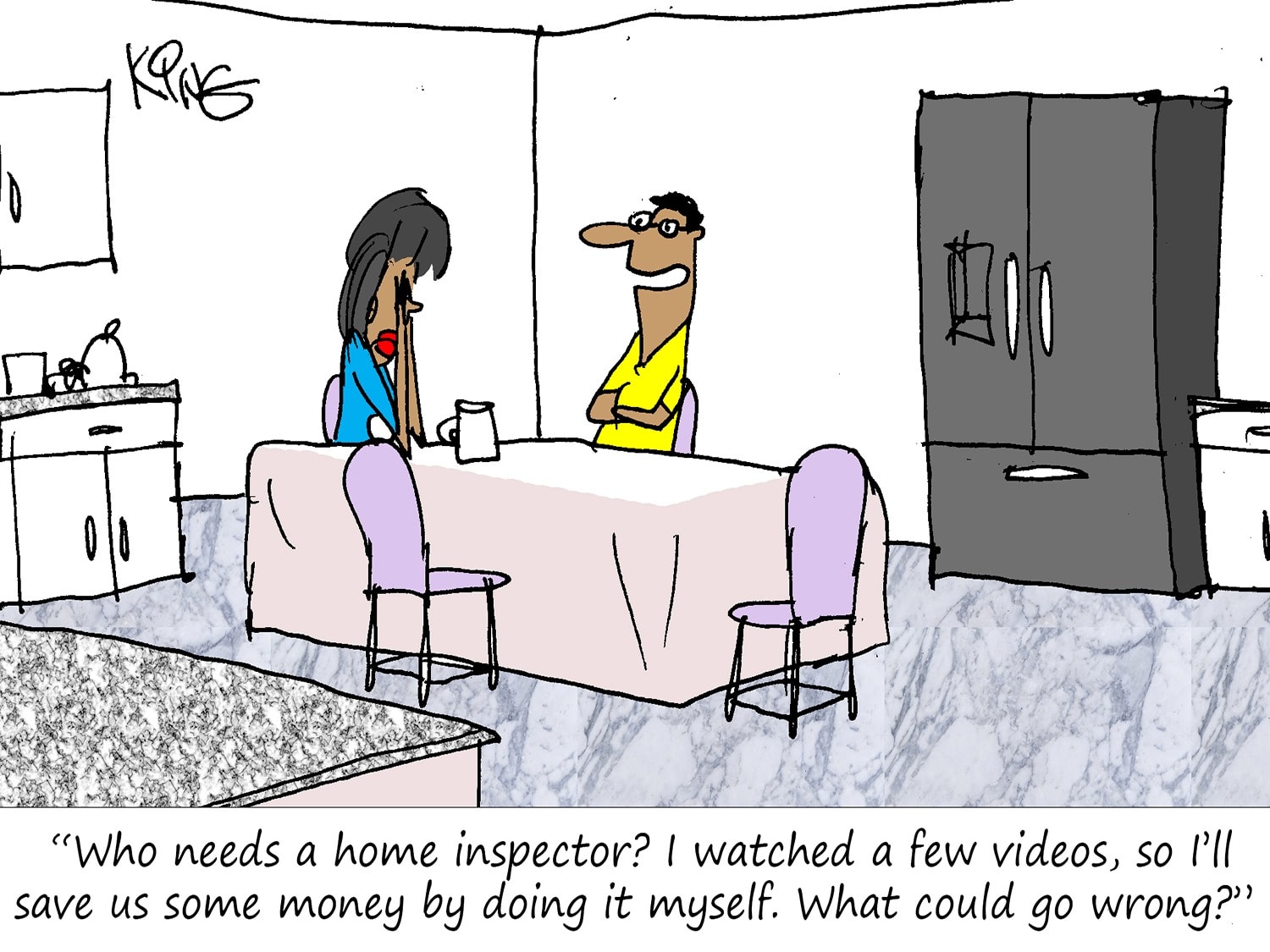 The DIY Inspector Cartoon