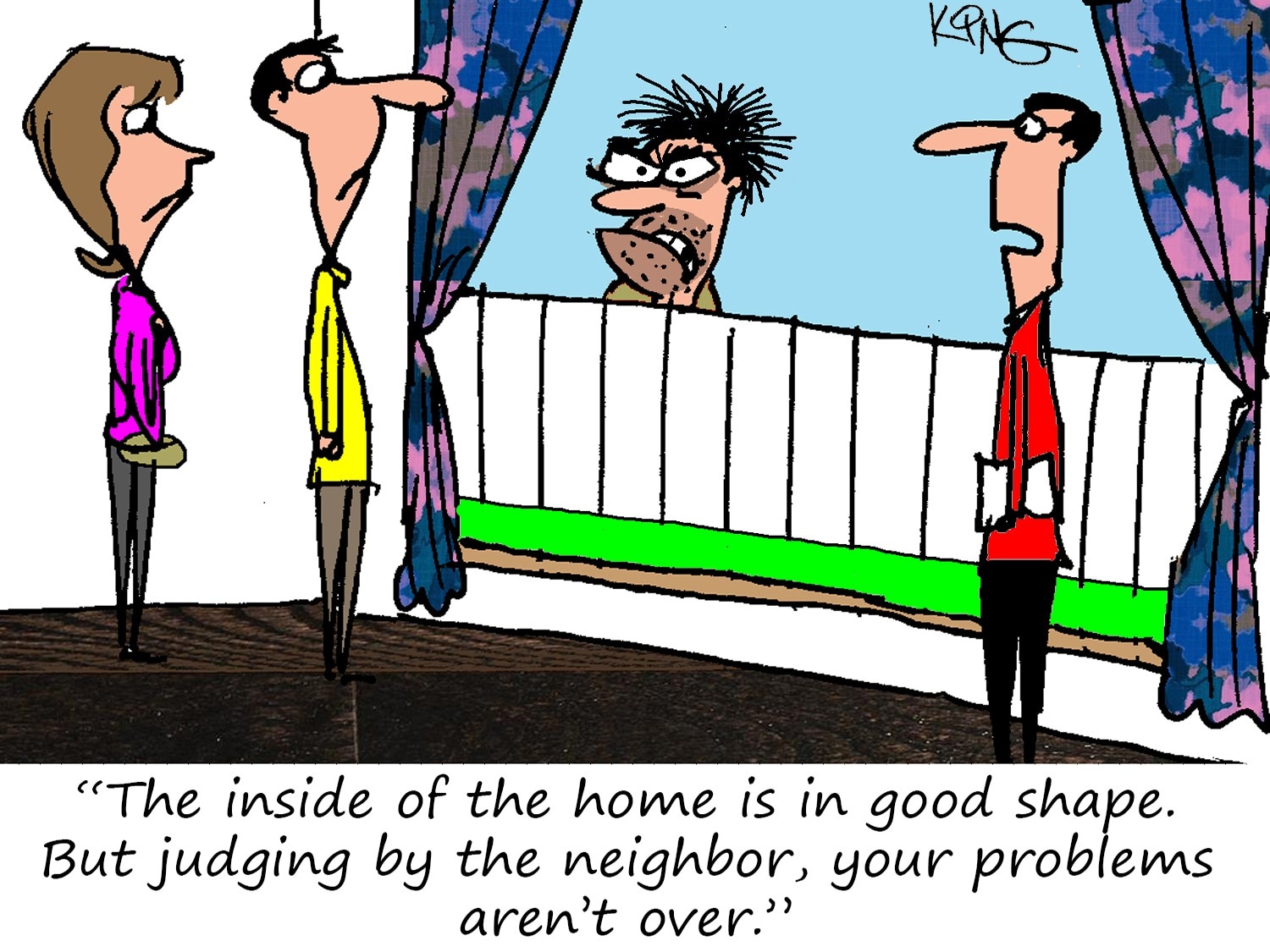 The Neighbor Cartoon