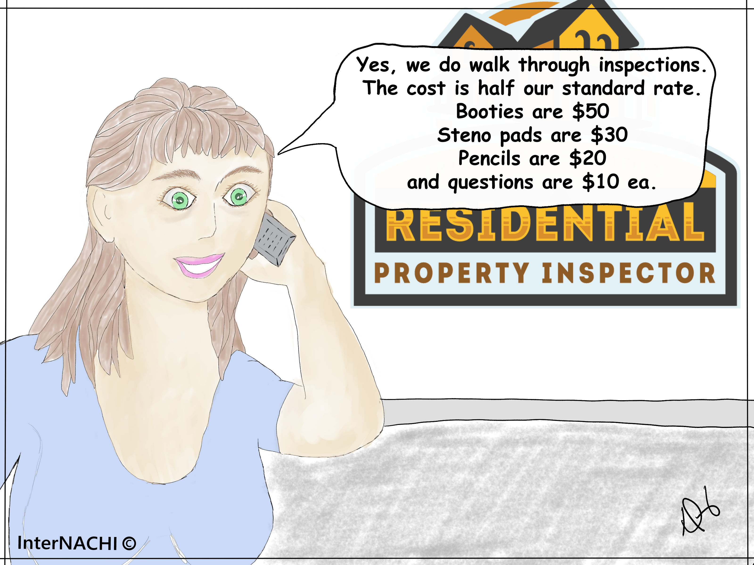 Walk-Through Inspection Cartoon