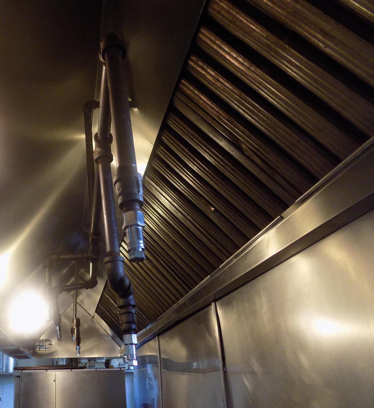 Commercial kitchen inspection.