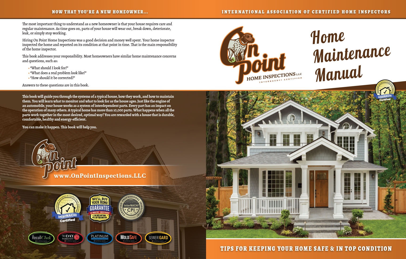 On Point Home Inspections, LLC book cover.