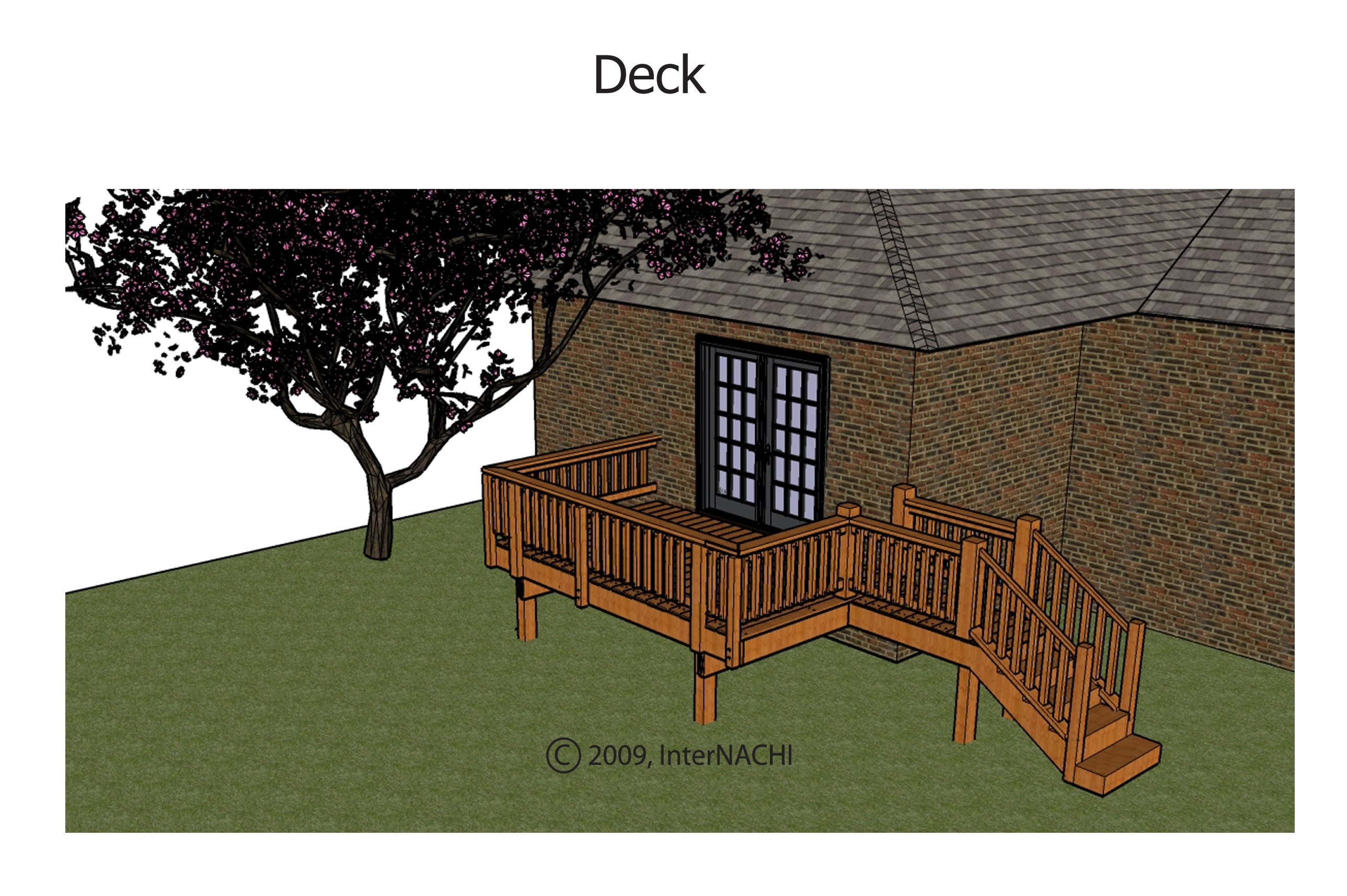 Unoccupied deck.