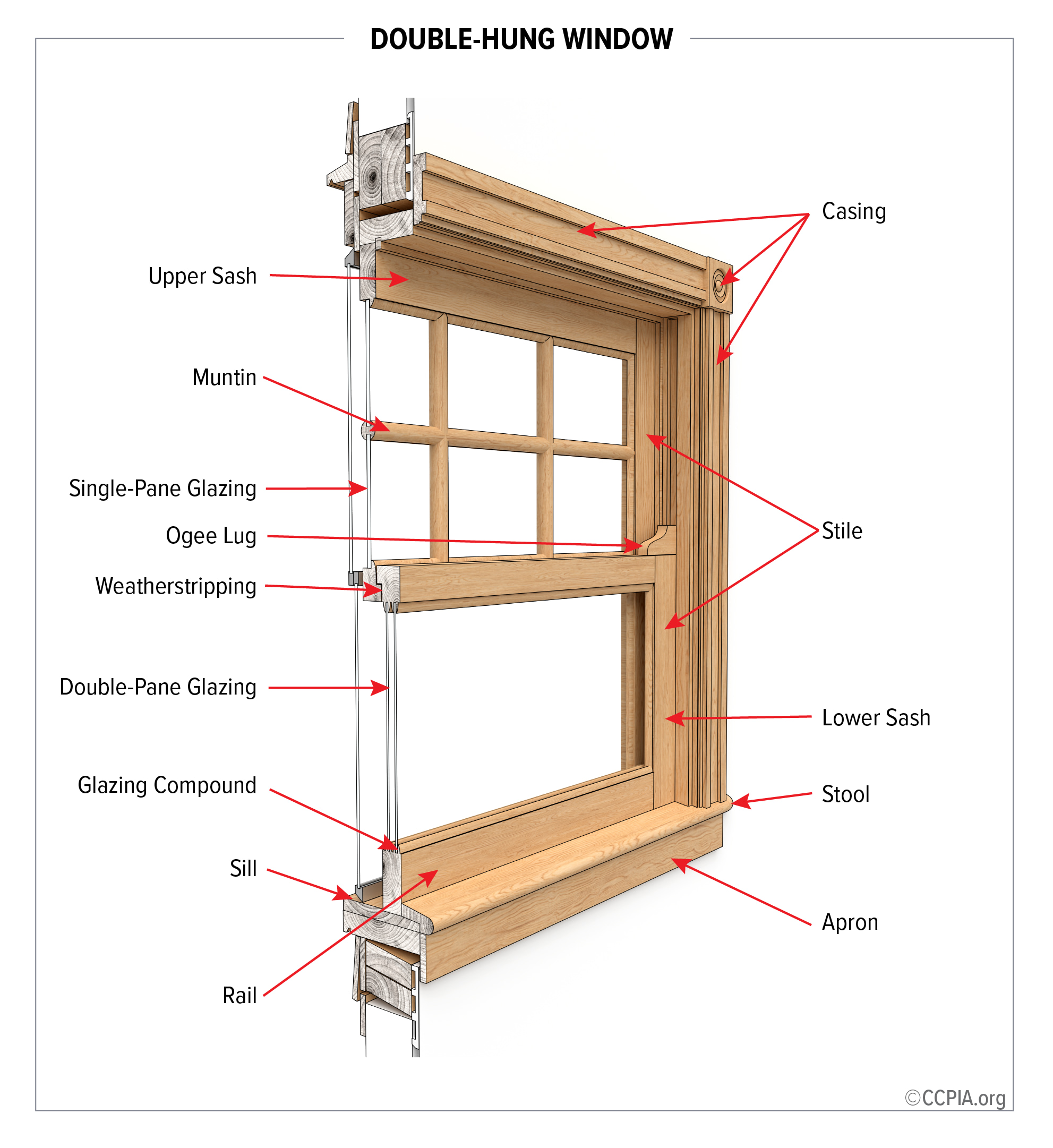 Double-hung window