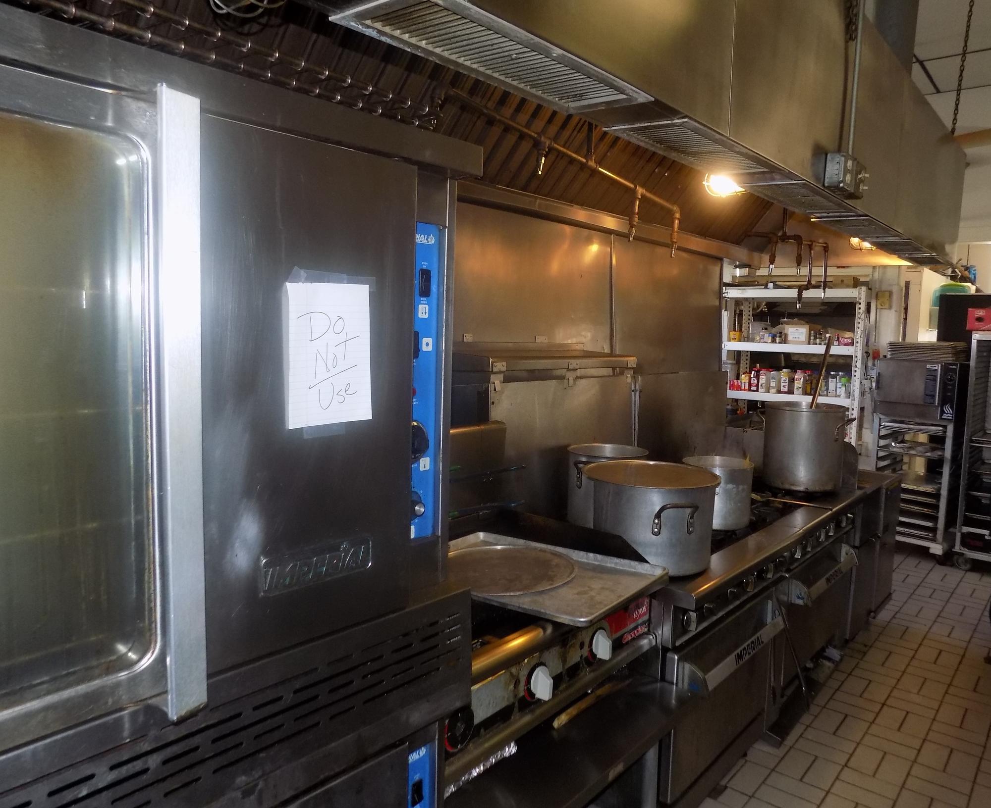 Commercial kitchen inspection.