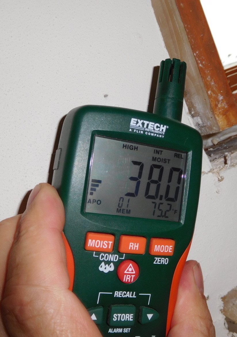 Moisture inspection.