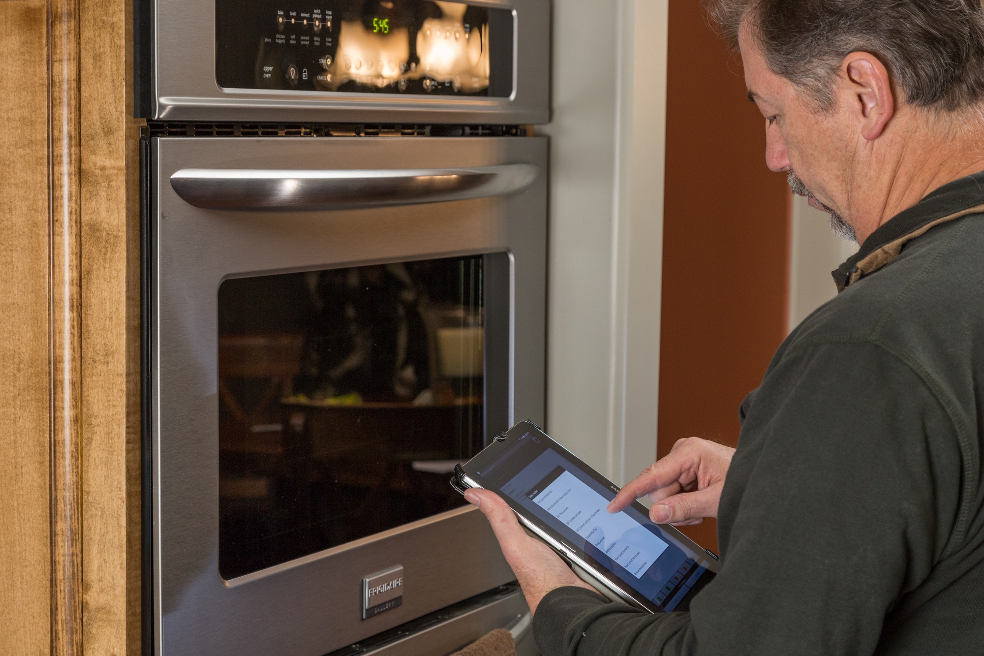 Oven inspection.