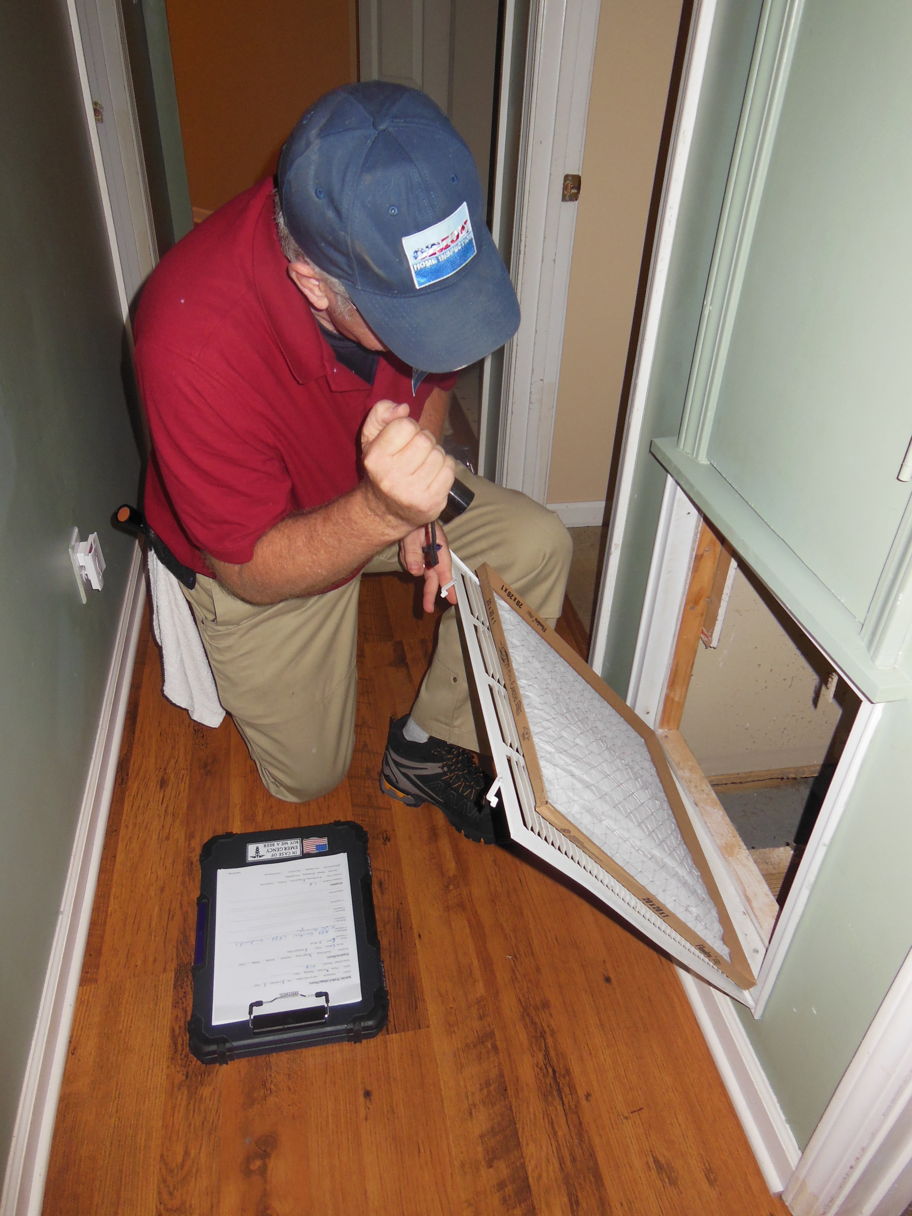 Filter inspection.