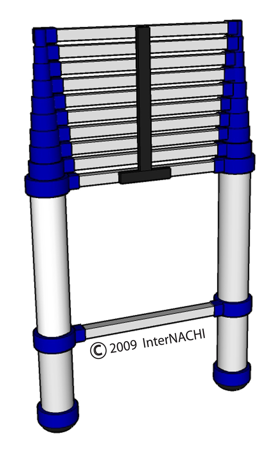 Telescoping ladder.