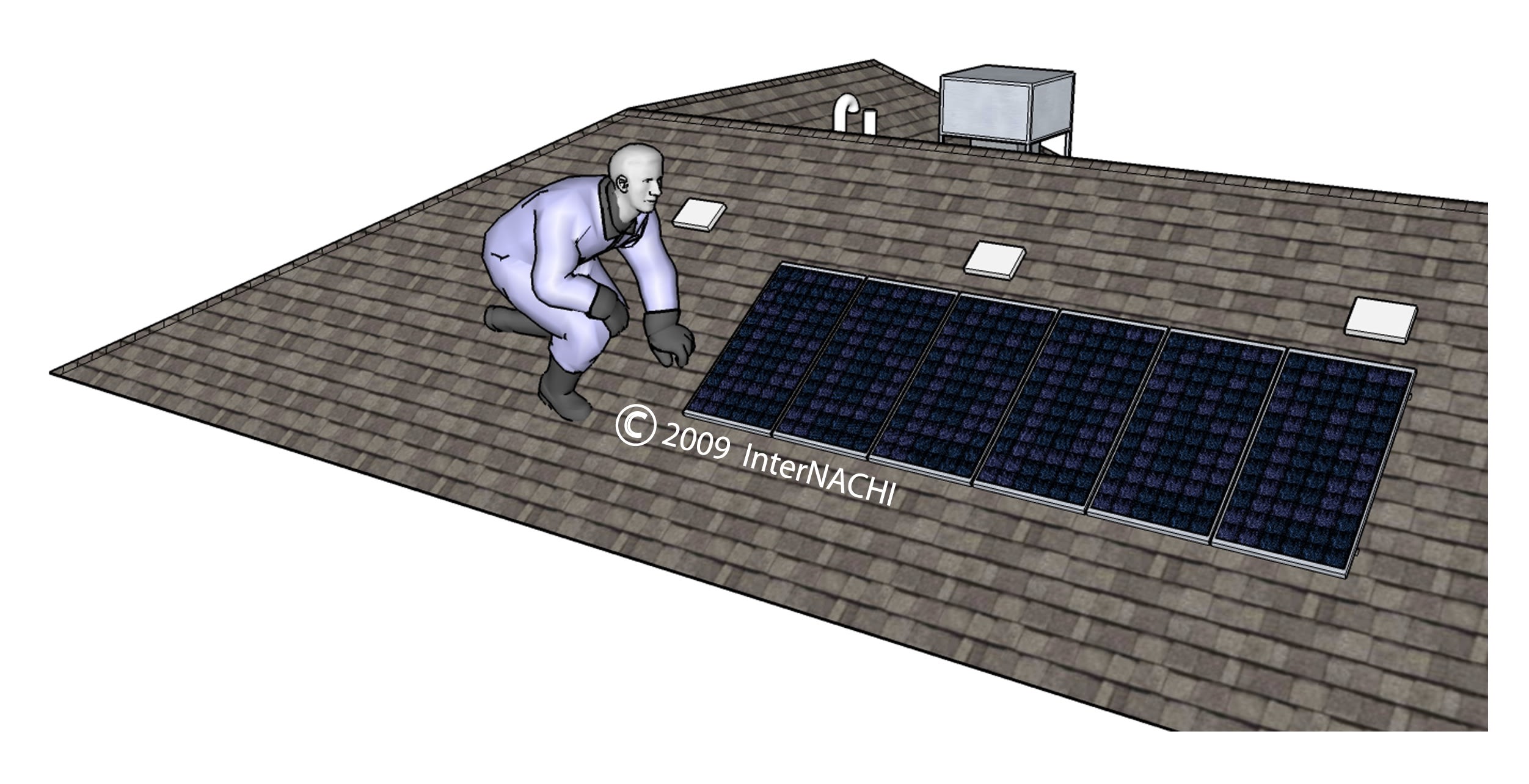 Solar panel inspection.