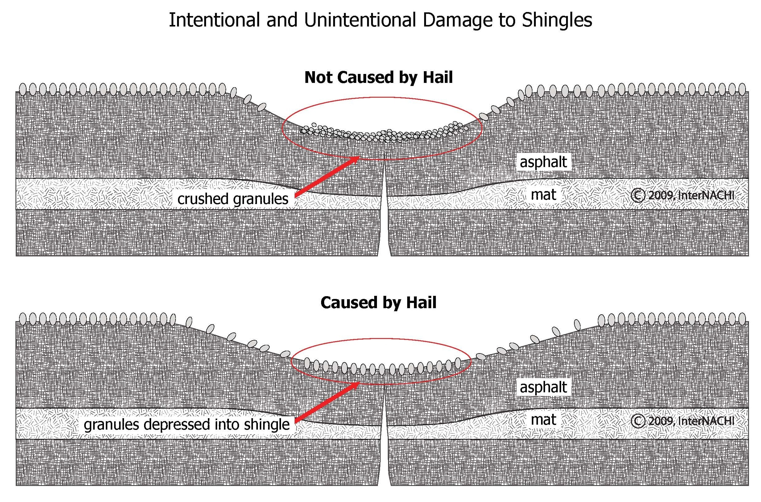 Intentional vs. unintentional damage.