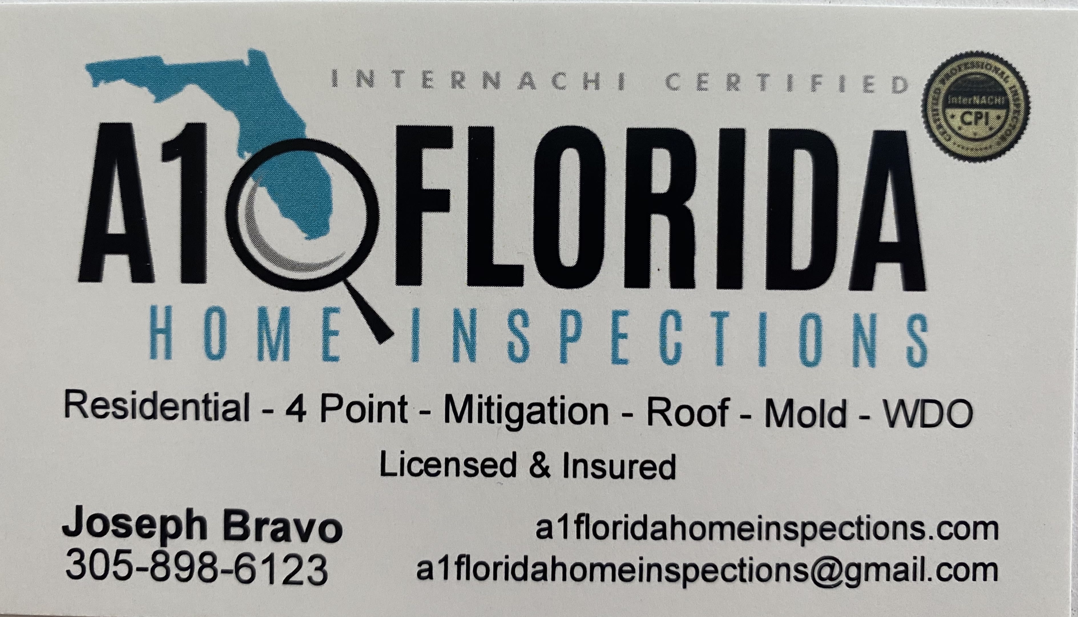 A1 Florida Home Inspections Logo