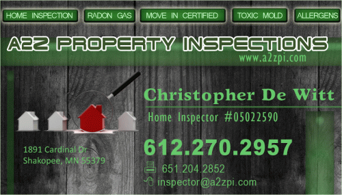 A2Z Services,  llc. Inspected from A2Z, Since 2001 preformed 1000\'s of Home, Radon, and Mold Certified Inspector.   Call now for free Quote. Logo