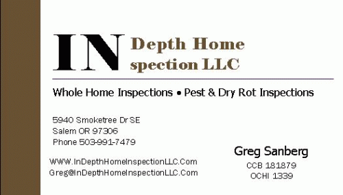 In Depth Home Inspection LLC Logo