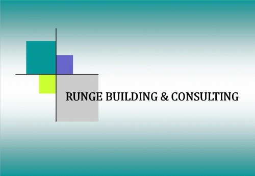 RUNGE BUILDING & CONSULTING -- Contractor License # 694534B Logo