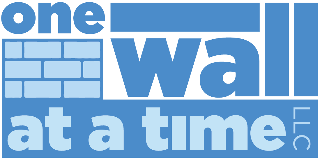 One Wall At A Time LLC. Logo