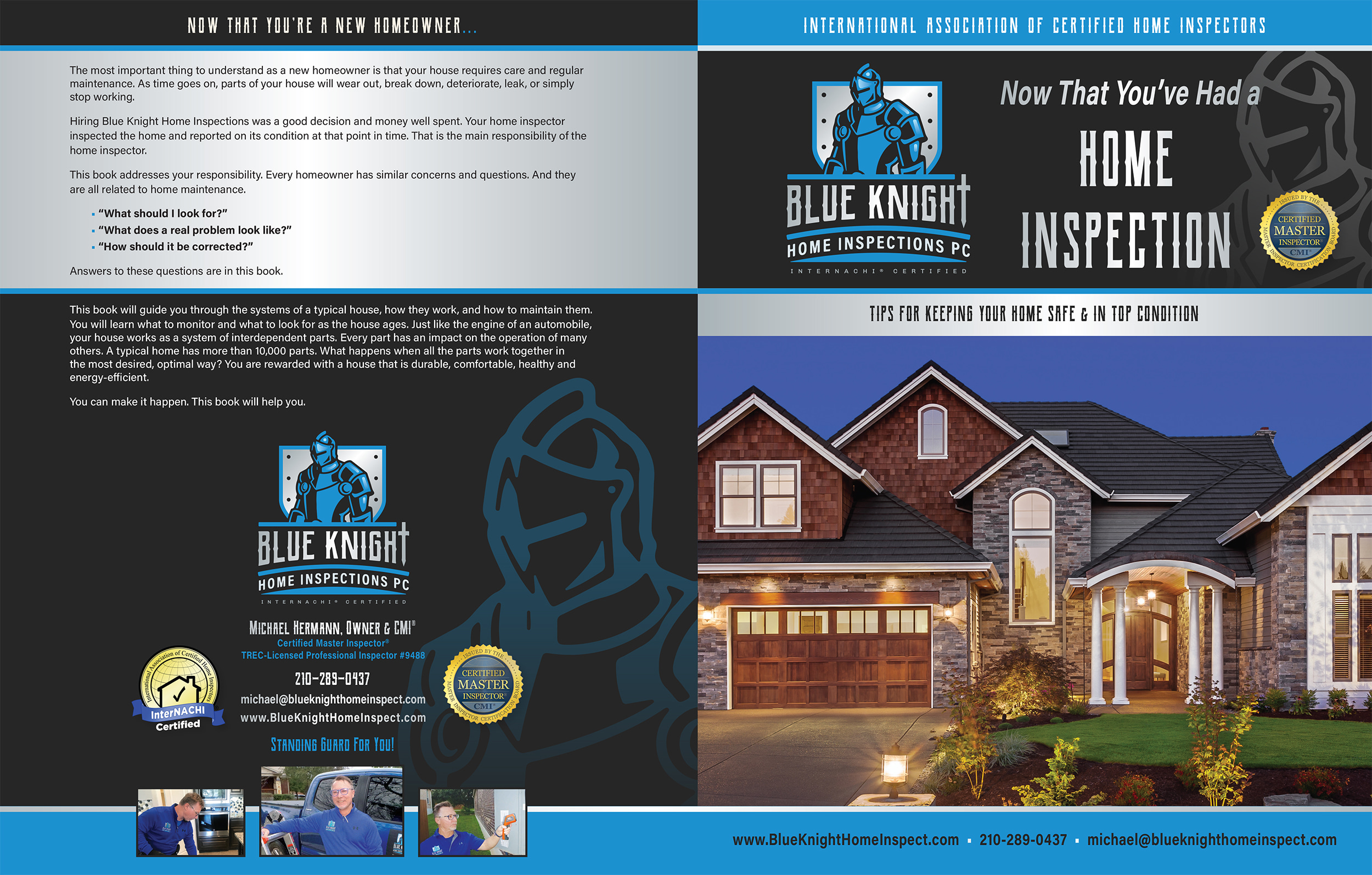 Blue Knight Home Inspections book cover. Inspection Gallery InterNACHI®