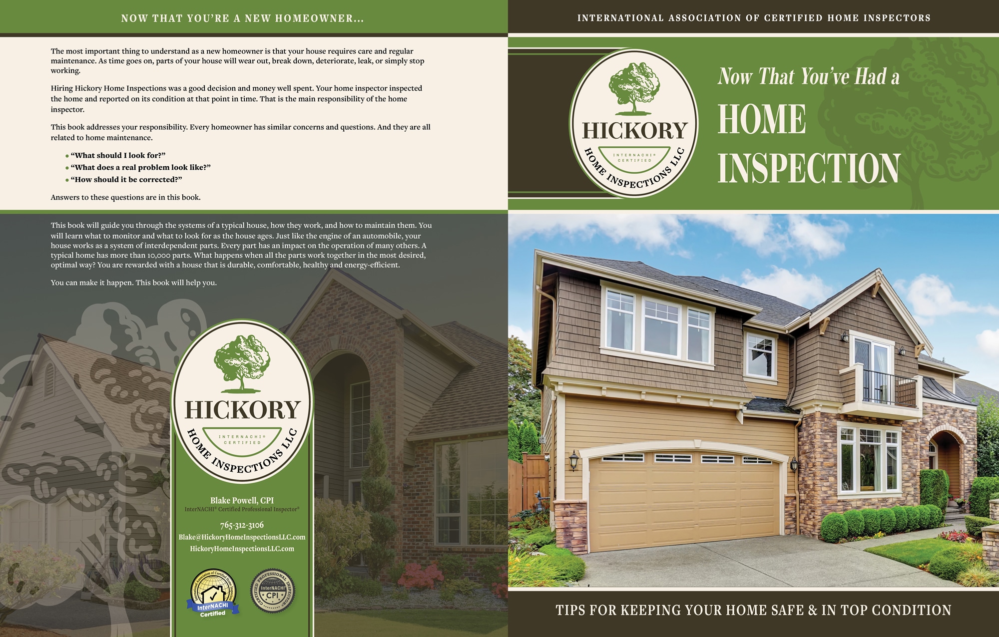 Hickory Home Inspections book cover. Inspection Gallery InterNACHI®