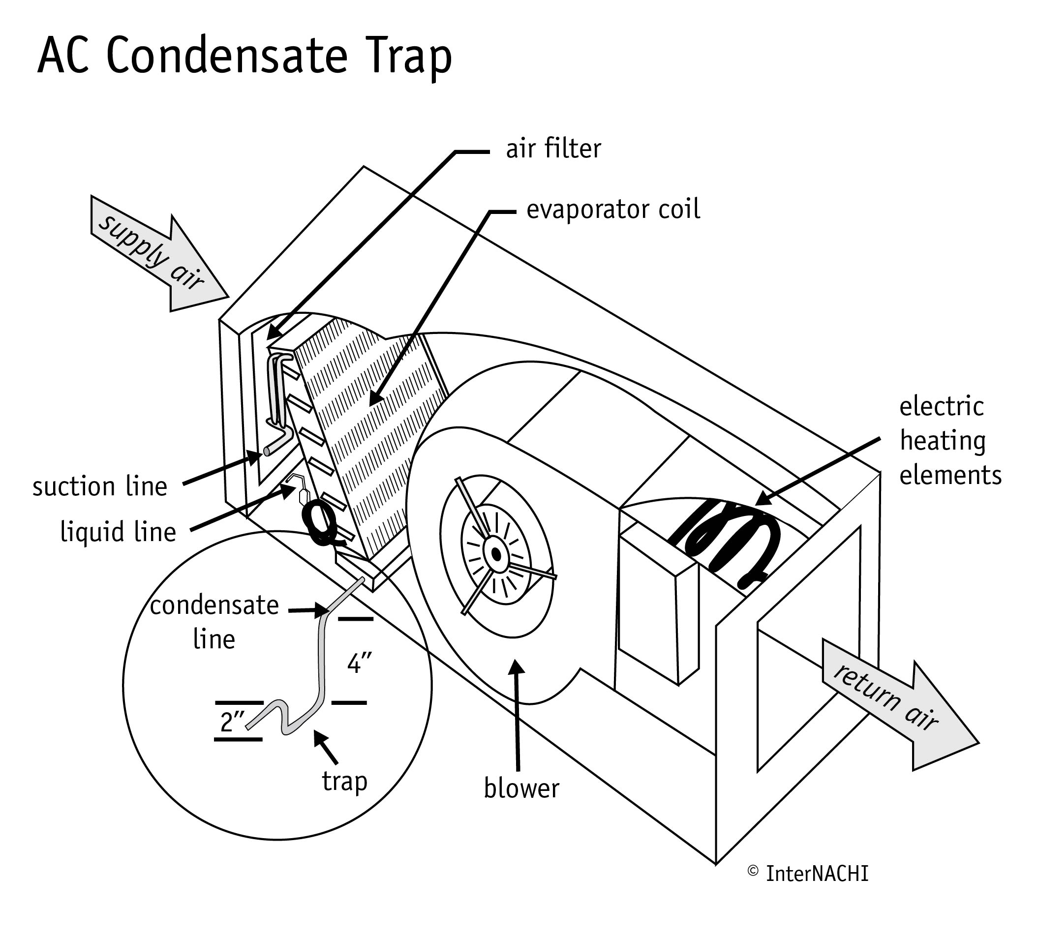 AC Condensate Trap - Inspection Gallery - InterNACHI®