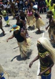 Dancers performing during Peace Day