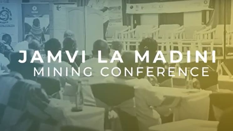 Text on image says "Jamvi la Madini Mining Conference"