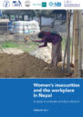 Front cover, with photo of a woman working with a pickaxe.