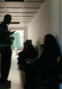 People in a health centre waiting room in Lebanon