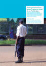 Front cover, with photo of a male soldier watching as a woman walks by.