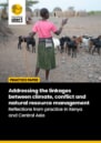 Cover of report with a photo showing a pastoralist counting her goats in Turkana, Kenya.
