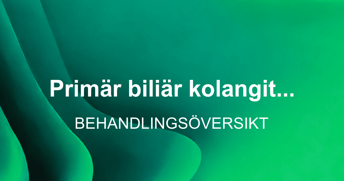 Primär biliär kolangit (PBC)