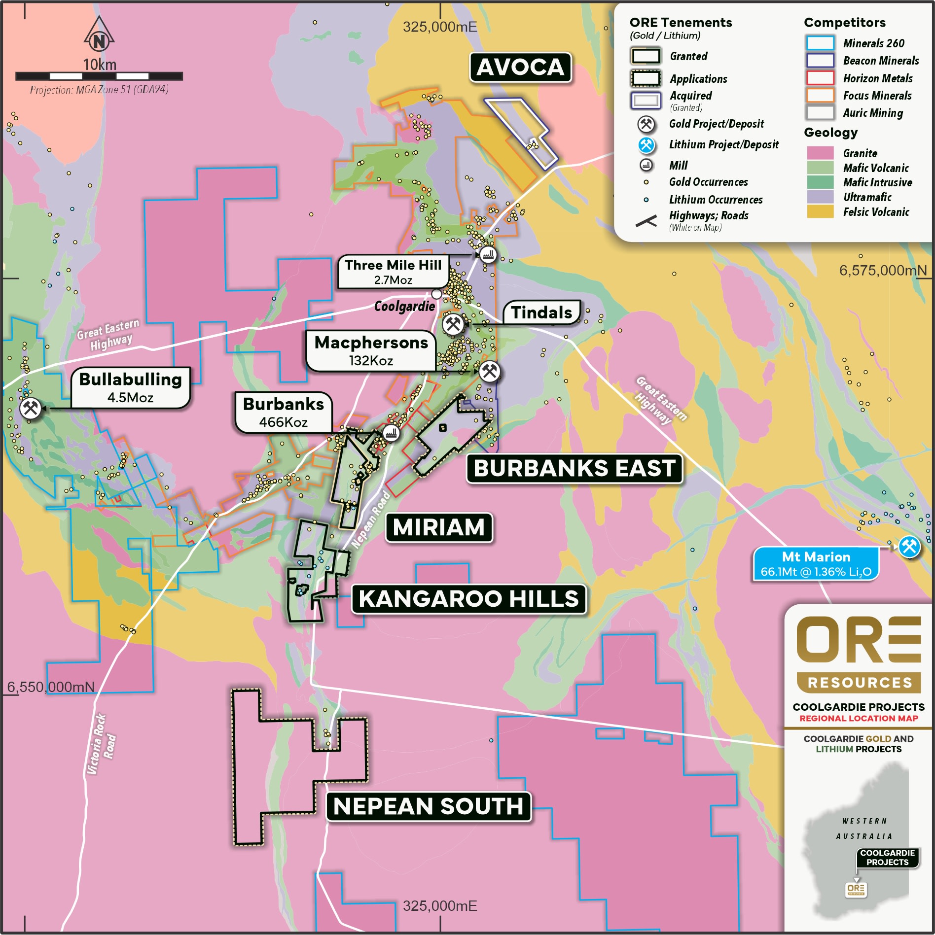 Coolgardie Gold Projects | (ASX: OR3)