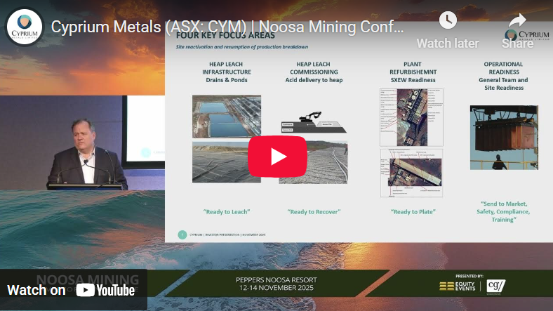 ASX:CYM - Noosa Mining Conference November 2025