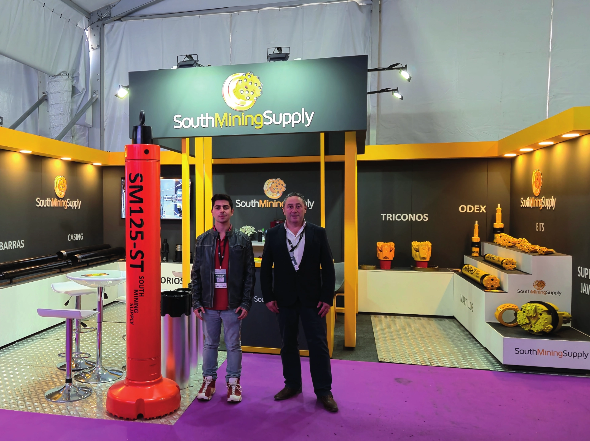 Stand South Mining Supply en feria minera
