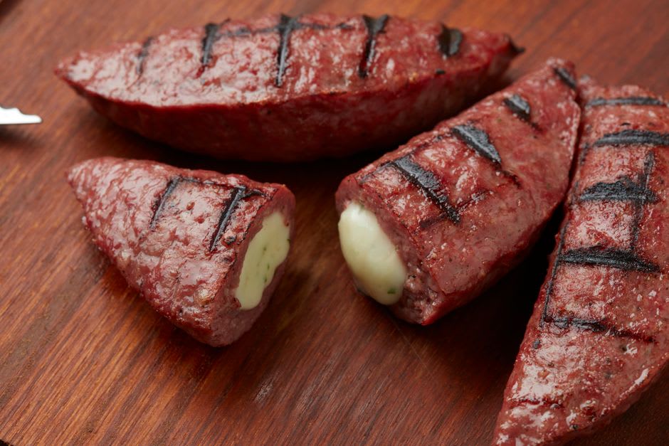 Abobrinha recheada com carne moída