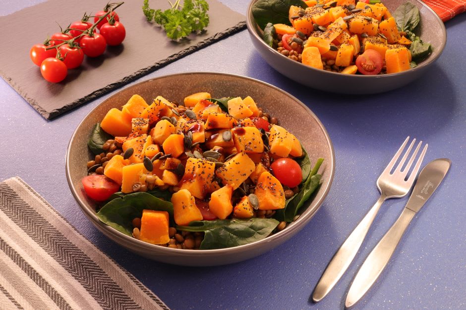 Salada de Lentilha com Tomate e Cebola Roxa
