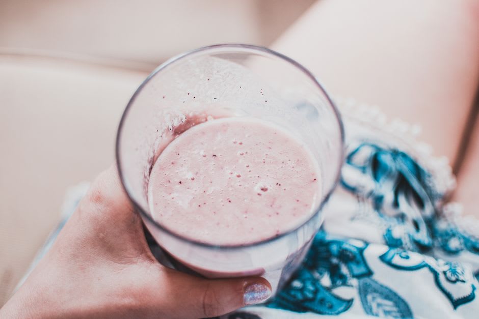 Smoothie de frutas vermelhas com iogurte