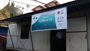 Pusdalops BPBD Kota Padang (Emergency Operation Center). Few hours before IOWAVE16