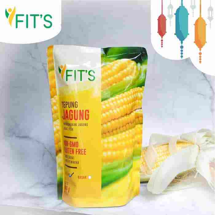 Jual Tepung  Jagung  Polenta NON GMO Fits Mandiri 1 Kg 