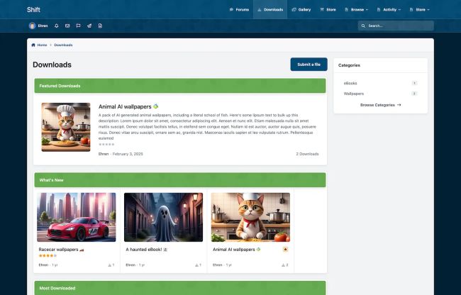 Shift for Invision Community 5