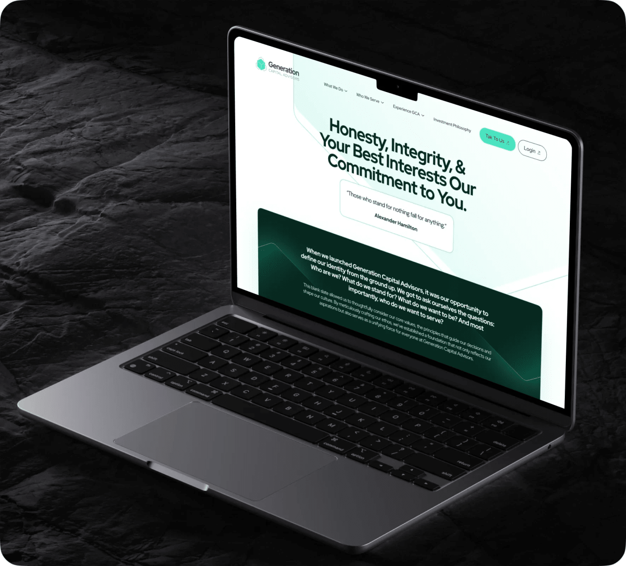 Generation Capital Advisors brand identity and website design by 5Four Digital, image 8 of 12