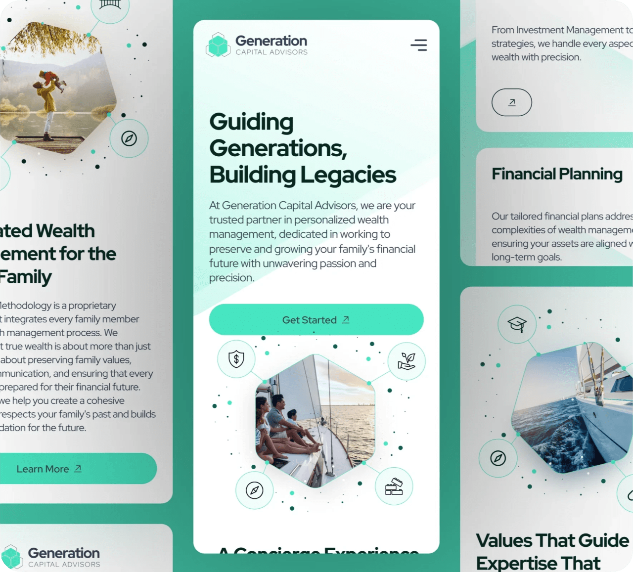 Generation Capital Advisors brand identity and website design by 5Four Digital, image 2 of 12