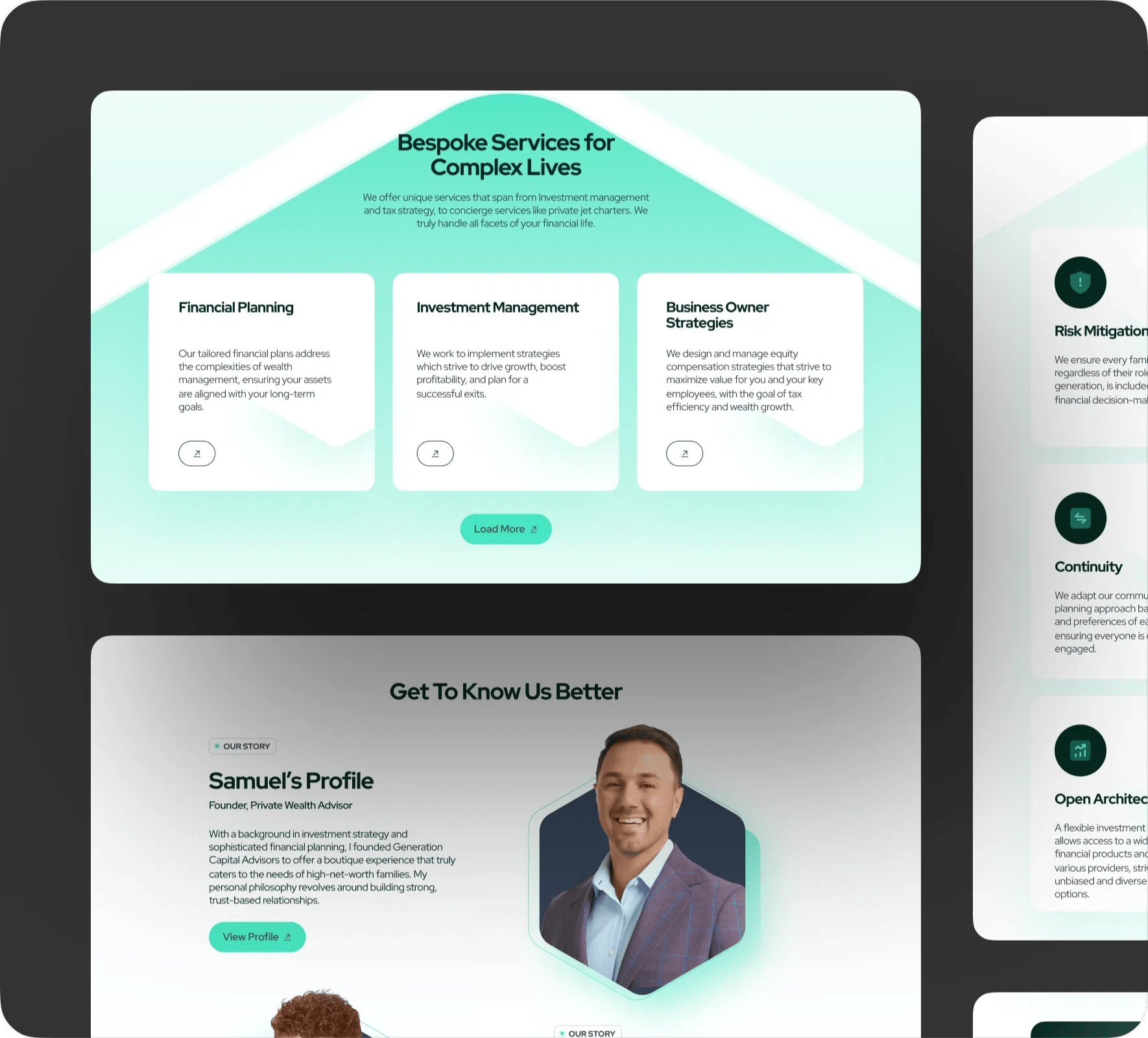 Generation Capital Advisors brand identity and website design by 5Four Digital, image 9 of 12