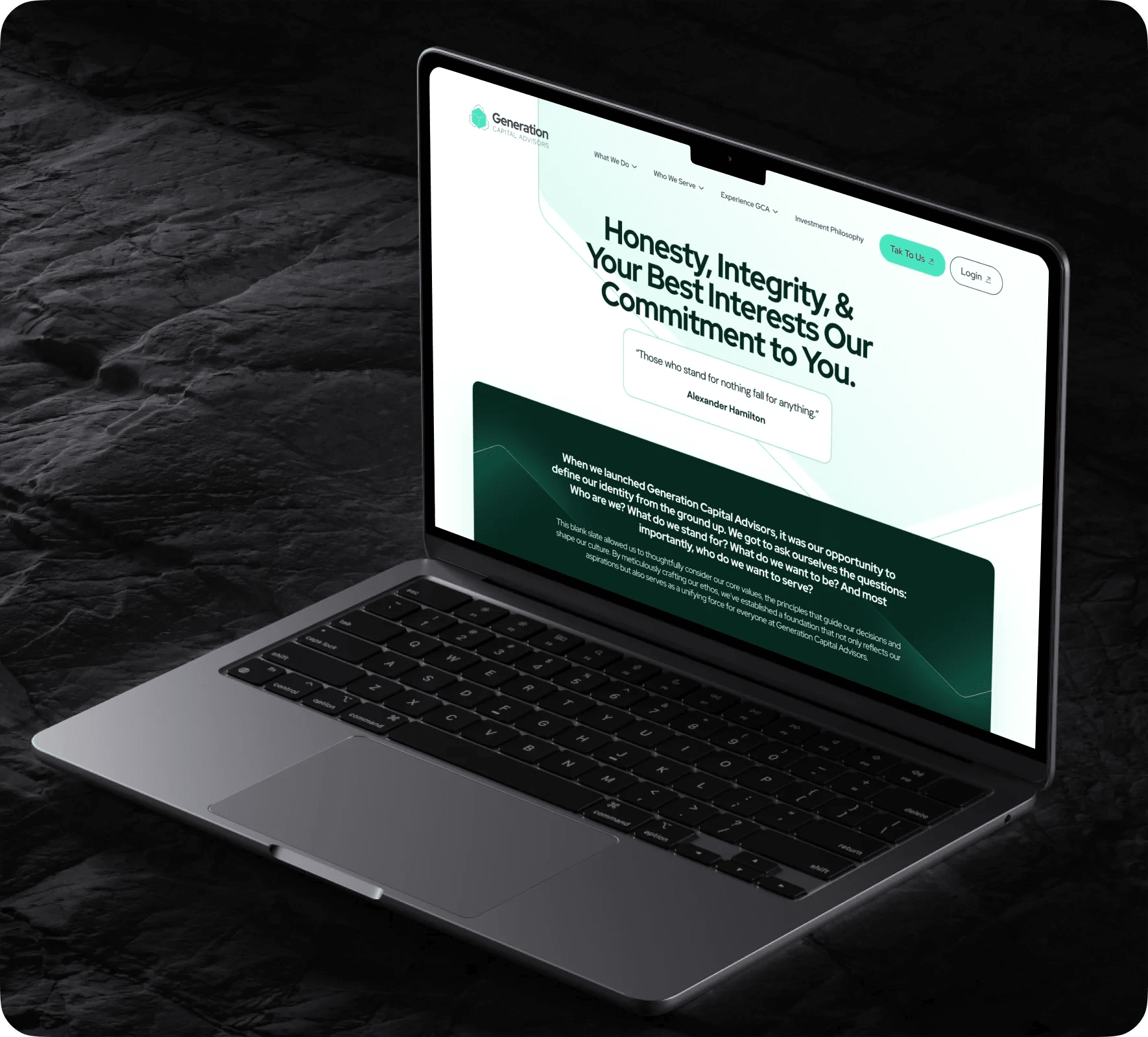 Generation Capital Advisors brand identity and website design by 5Four Digital, image 8 of 12