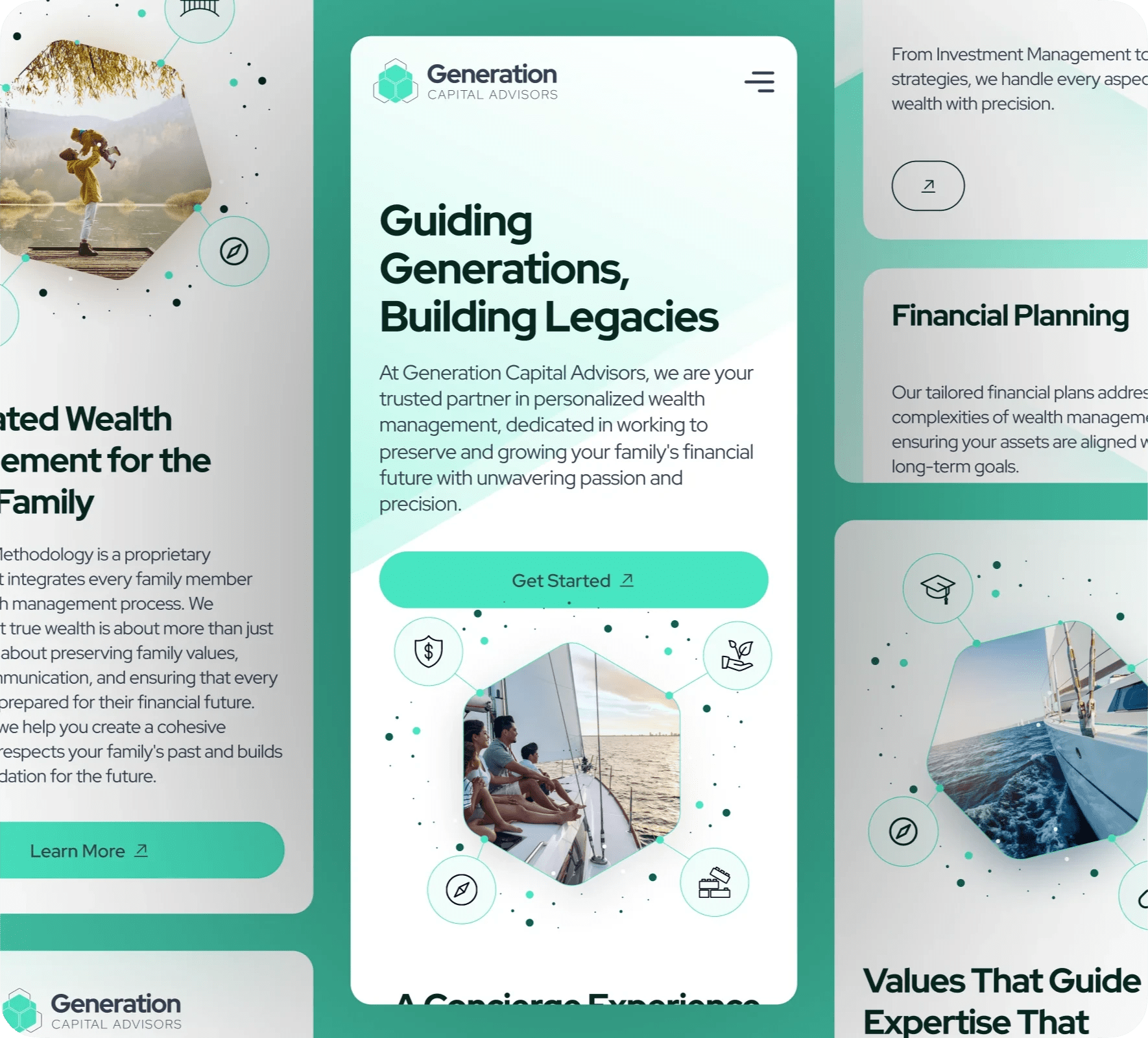 Generation Capital Advisors brand identity and website design by 5Four Digital, image 2 of 12