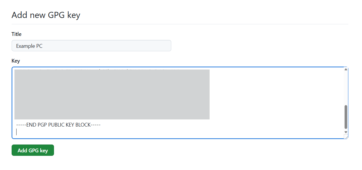 Github Add new key